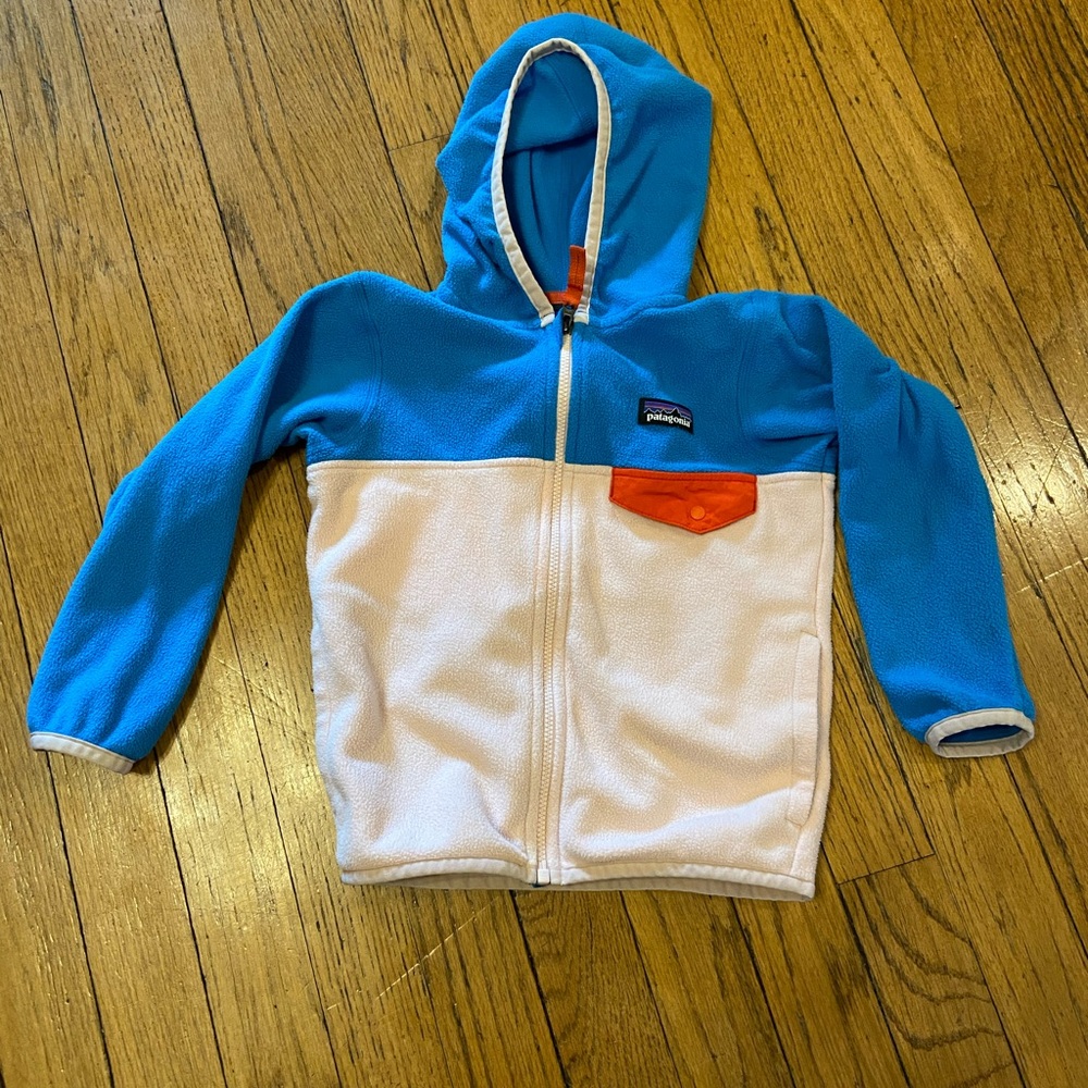 Patagonia Micro D snap fleece pink/blue